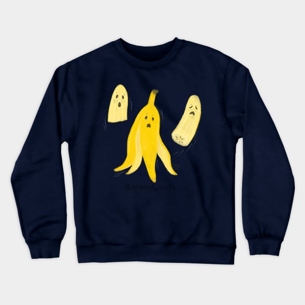 Banana Ghosts Crewneck Sweatshirt by SarahWrightArt